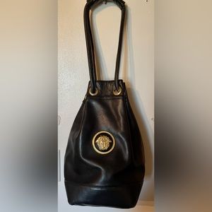 VERSACE bucket bag leather